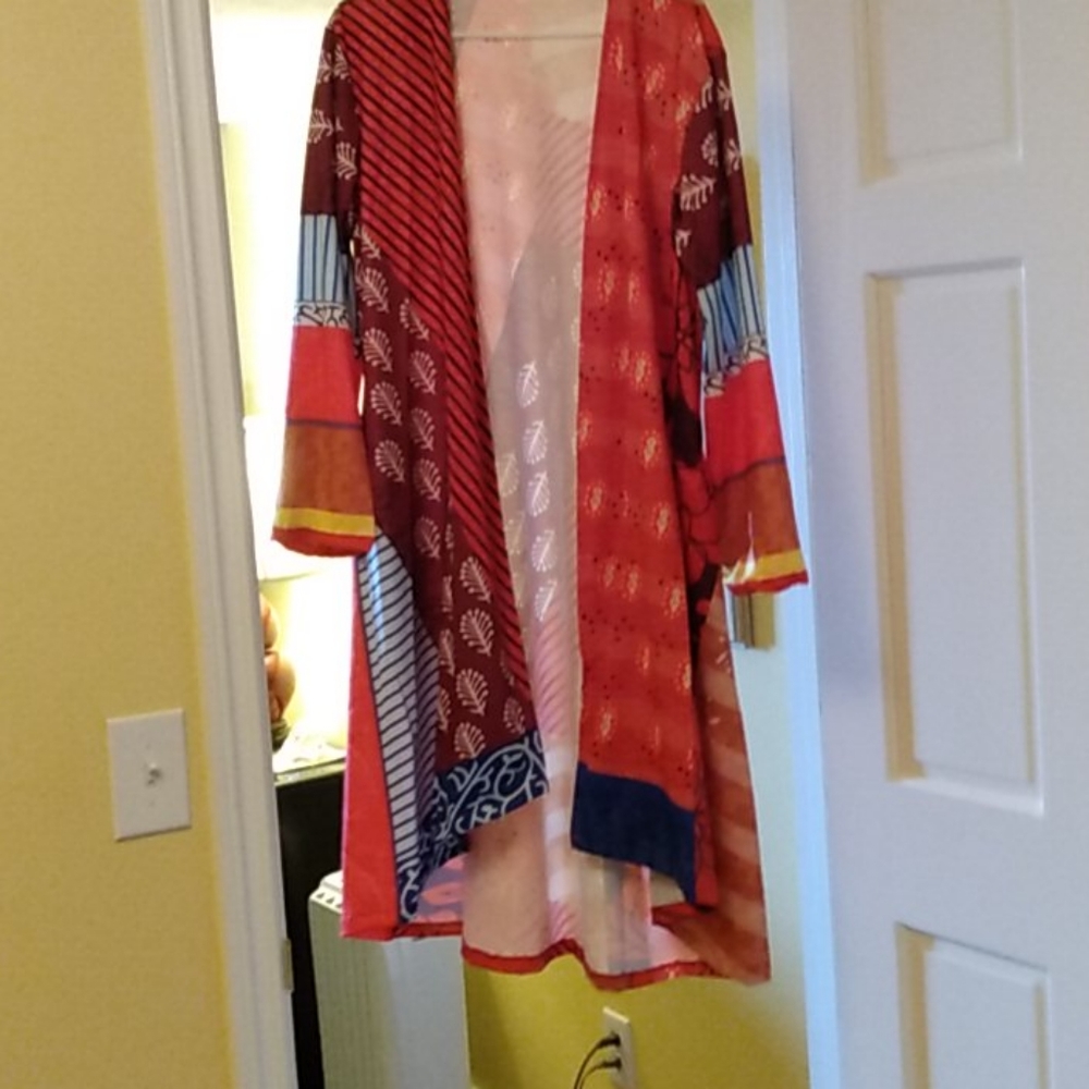 Multi colored kimono